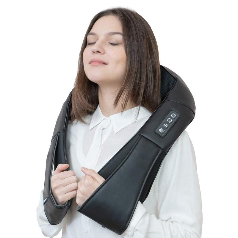 DAILYLIFE Shiatsu Neck and Back Massager, Electric Shoulder Massager, Car Neck Massage Pillow for Neck, Back, Shoulder, Foot, Leg Massage, Relieve Muscle Pain, Perfect Present for Man/Woman/Family
