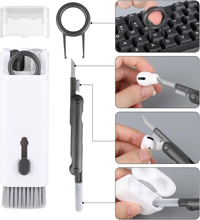 7-in-1 Multifunctional Cleaning Kit | For AirPods, Headphones, Laptops, Keyboards & Screens