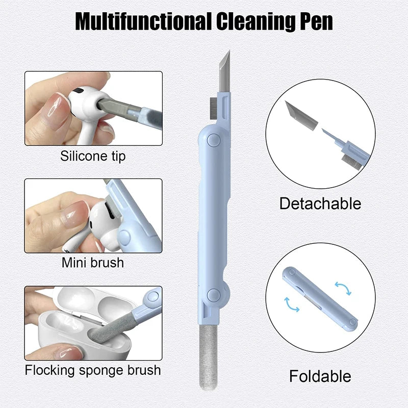 7-in-1 Multifunctional Cleaning Kit | For AirPods, Headphones, Laptops, Keyboards & Screens
